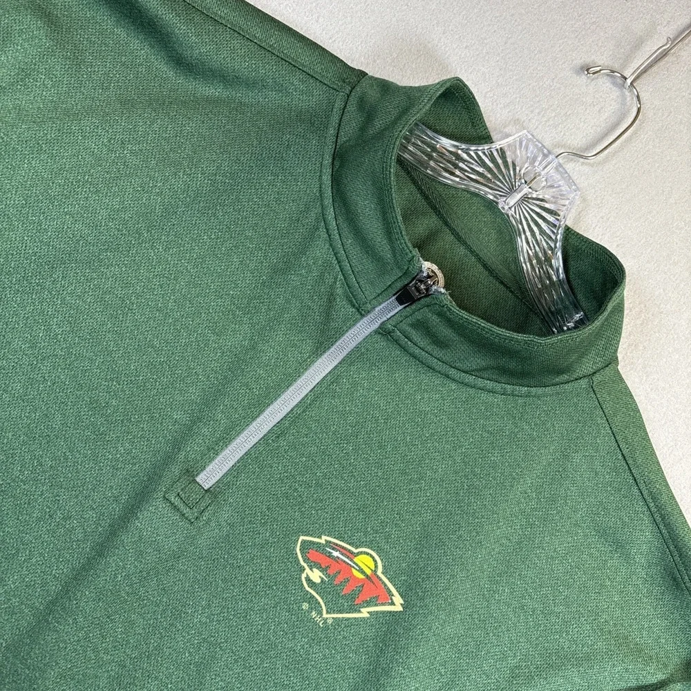 Minnesota Wild NHL Men's Quarter-Zip Lightweight Pullover‎ 2XL 50/52